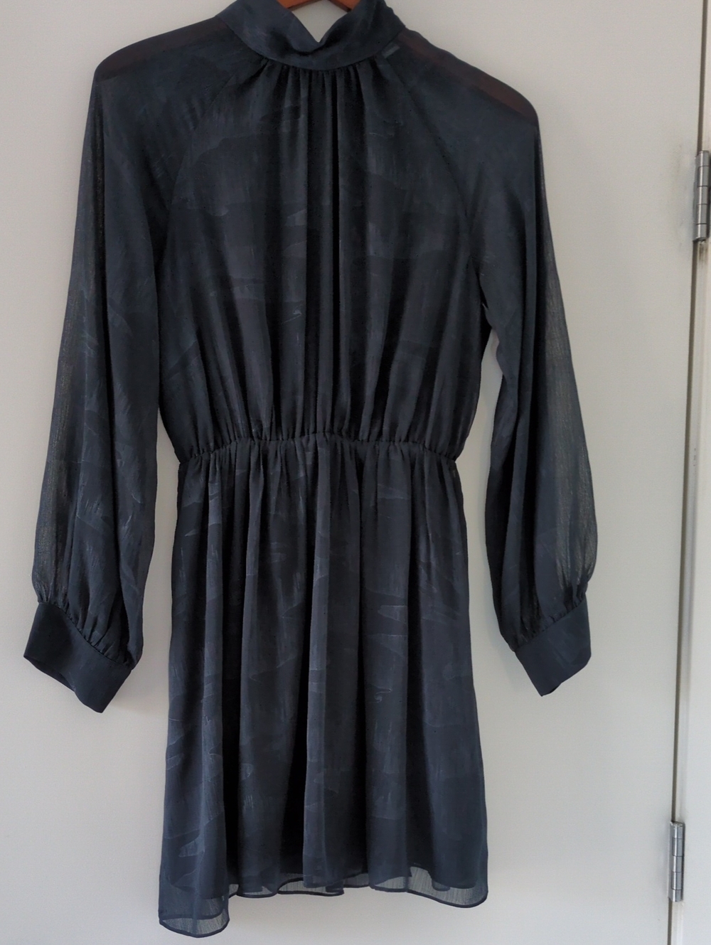 Samsøe Samsøe Ebbali Mini Dress Salute Navy Long Sleeve Size S